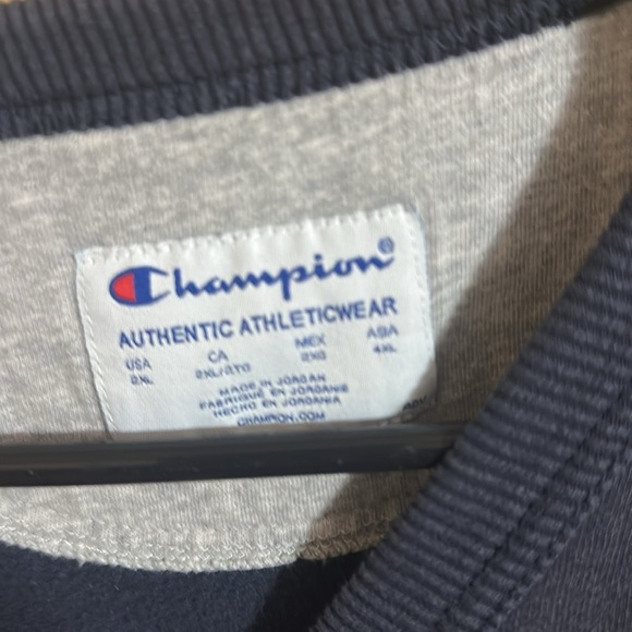 Men’s Crew Neck Champion Deep Blue Crewneck - Picture 3 of 5